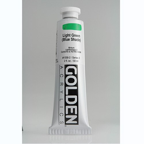 Golden, Heavy Body, Acrylic, Paint, 2oz, Light Green (Blue Shade)